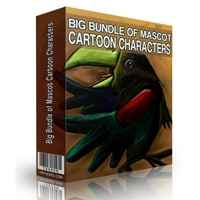 Big Bundle Of Mascot Cartoon Characters 2