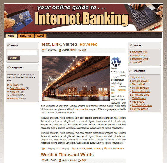 Internet Banking Templates