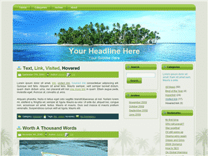 Palm Tree Island WP Theme