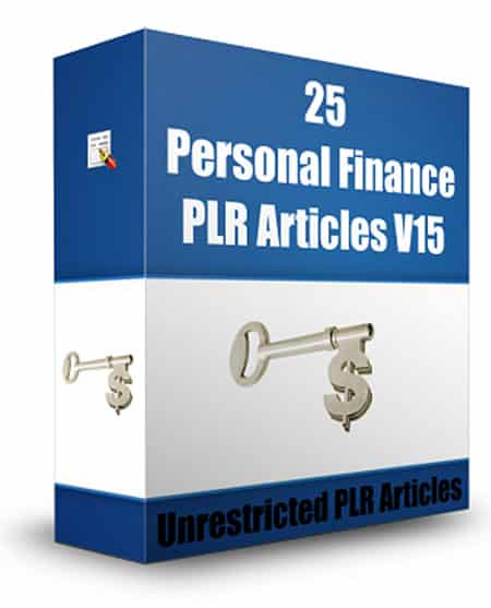 25 Personal Finance PLR Articles V15 Articles,25 Personal Finance PLR Articles V15 plr