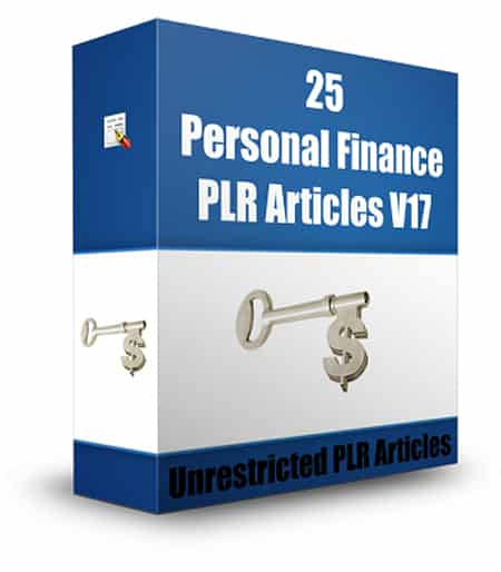 25 Personal Finance PLR Articles V17 Articles,25 Personal Finance PLR Articles V17 plr