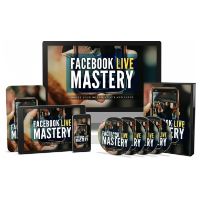 Facebook Live Mastery course materials display.