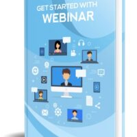 Webinar guidebook cover featuring virtual meeting graphics.