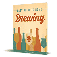 Book cover of 'Easy Guide to Home Brewing' with colorful bottles.