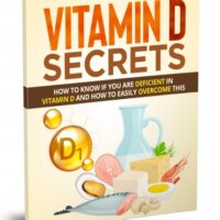 Book cover titled "Vitamin D Secrets" with dietary images.