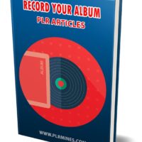 Book cover titled Record Your Album with vinyl design.