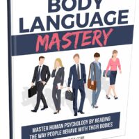 Body Language Mastery book cover with walking professionals.