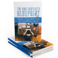 Side Hustler's Blueprint book stack on entrepreneurship