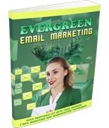 Evergreen Email Marketing book cover with smiling woman.