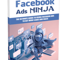 Facebook Ads Ninja book cover with ninja character.