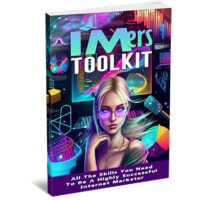 Colorful "IMers Toolkit" book cover featuring a digital artist.