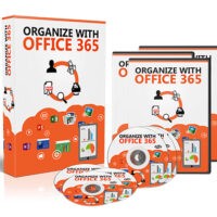 Office 365 software packaging with CD and guide.