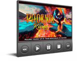 Phoenix Rising movie poster on digital display.