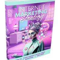 Internet Marketing Strategy book cover with female avatar