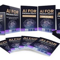 AI for Productivity books and digital resources display.