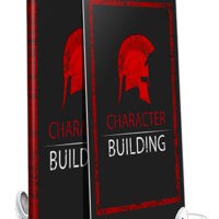 Character Building book and tablet cover with Spartan helmet.