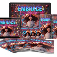 Promotional materials with 'Embrace Imperfection' theme displayed.