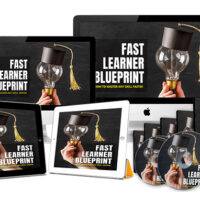 Multiple devices displaying 'Fast Learner Blueprint' educational program.