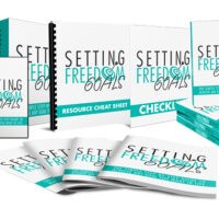 Variety of 'Setting Freedom Goals' themed educational materials.