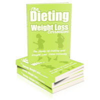 Books on dieting and weight loss concepts.