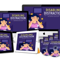 E-course graphics on managing distractions across multiple devices.