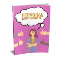 Book cover titled "Personal Enrichment" with illustrated woman.