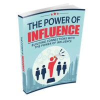 Book cover of "The Power of Influence" with graphics.