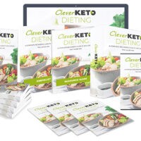 Clever Keto Dieting books and digital resources display.